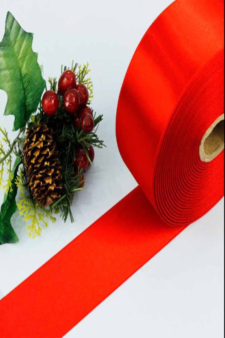 5 CM 100 Metre Kırmızı Saten Şerit Top