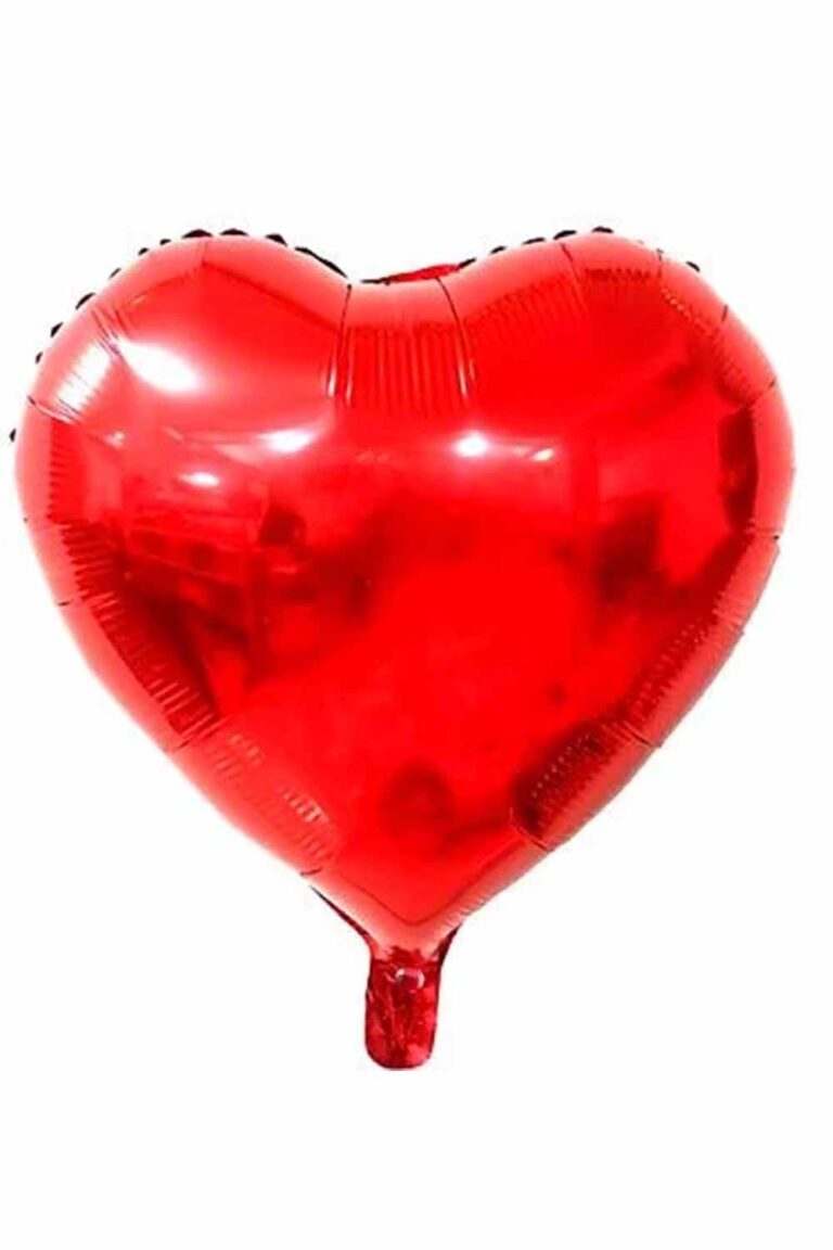 24” KIRMIZI KALPLİ BALON 60 CM