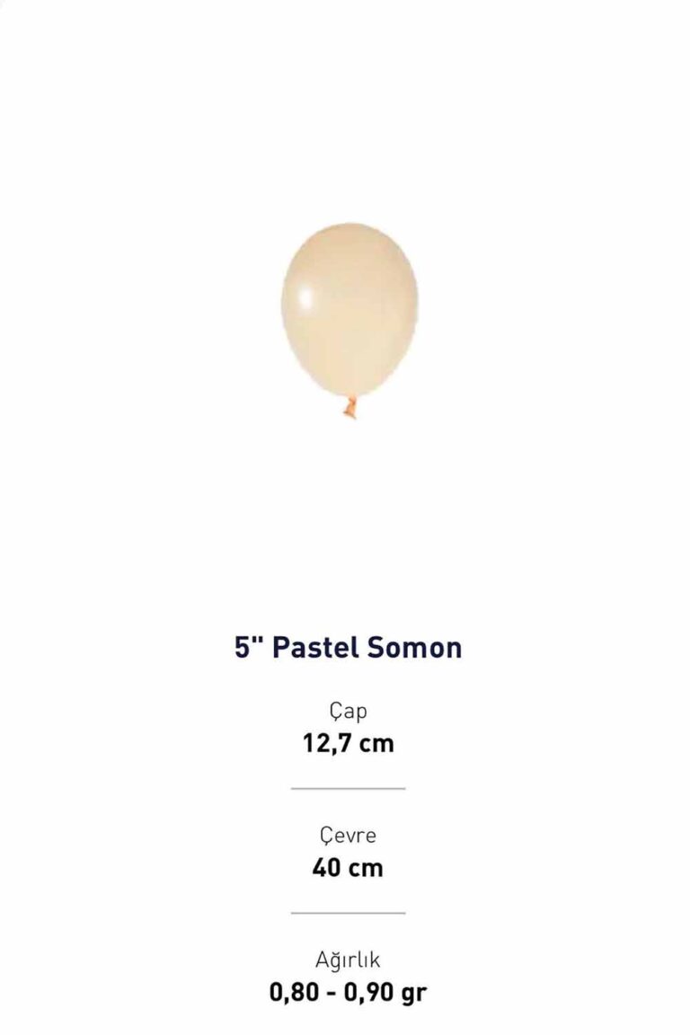 5” SOMON  PASTEL BALON EVİ 100'LÜ