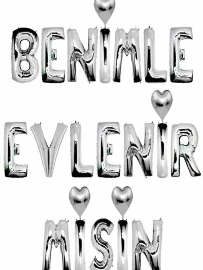GÜMÜŞ BENİMLE EVLENİRMİSİN FOLYO BALON
