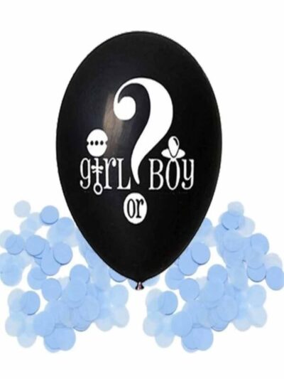 Cinsiyet Balonu Konfetili Mavi 18 İnç