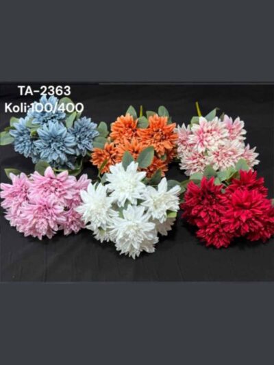 7'Lİ KRİZANTEM  YILDIZ ÇİÇEK KALİTELİ BUKET  TA-2363