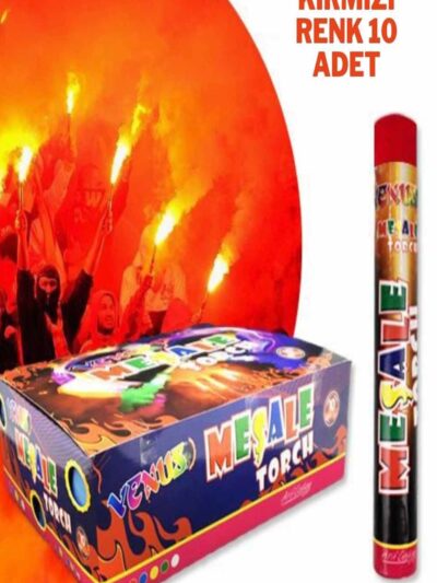 MAÇ MEŞALESİ BEYAZ MAVİ  (KOLİ ALIM)