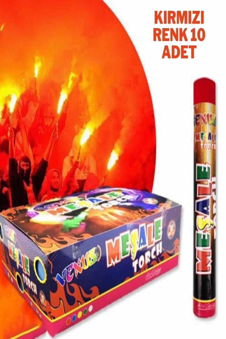 MAÇ MEŞALESİ BEYAZ MAVİ  (KOLİ ALIM)